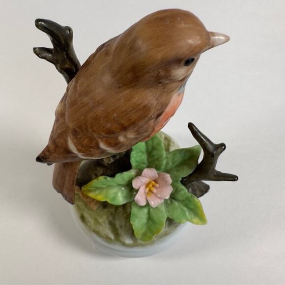 TAJ Importing Robin On Branch Bird Music Box Porcelain Japan/San Francisco VTG - Picture 11 of 16